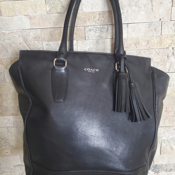 Large COACH Soft Leather Tote - Picture 3 of 4